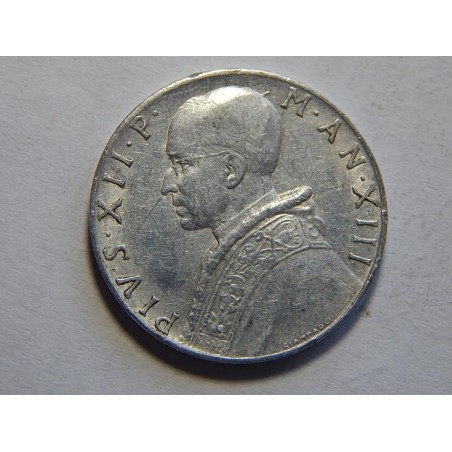 Vatikán 10 Lire 1951 XF č44211 
