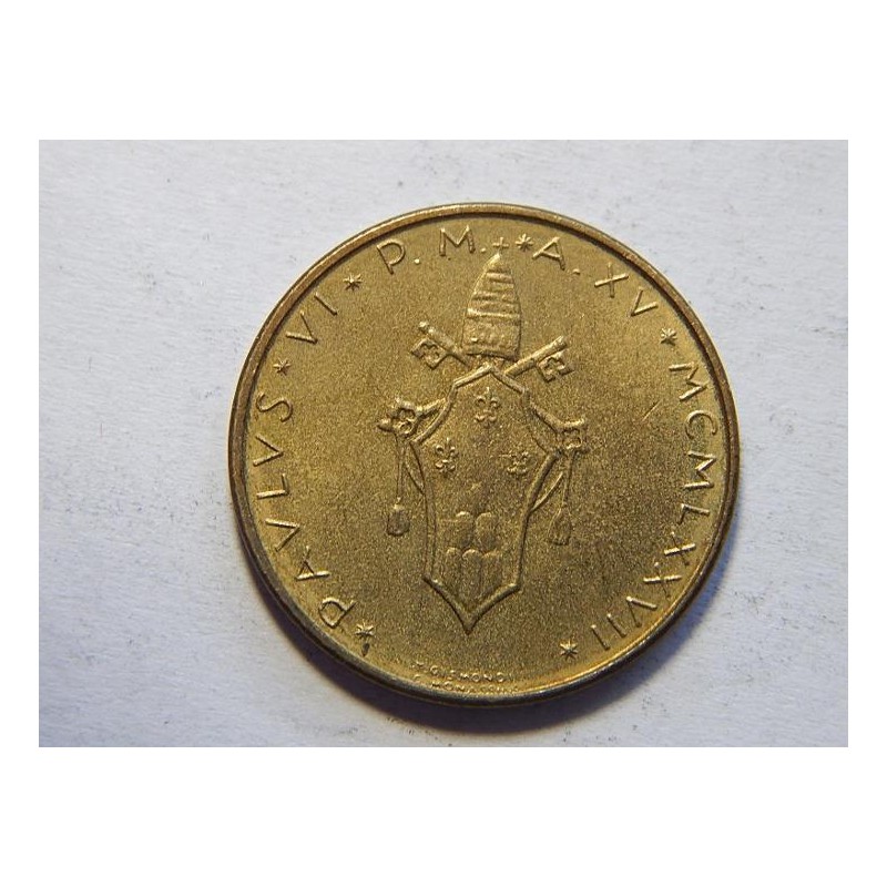 Vatikán 20 Lire 1977 UNC č44226 Vatikán 20 Lire 1977 UNC č44226
