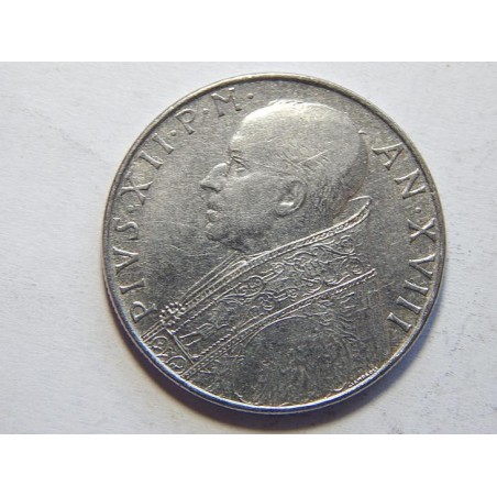 Vatikán 100 Lire 1956 XF-UNC č44233 