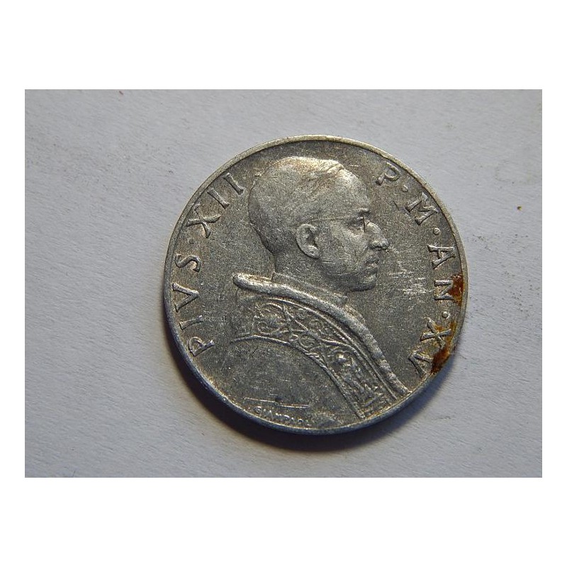 Vatikán 5 Lire 1953 XF č44214 Vatikán 5 Lire 1953 XF č44214