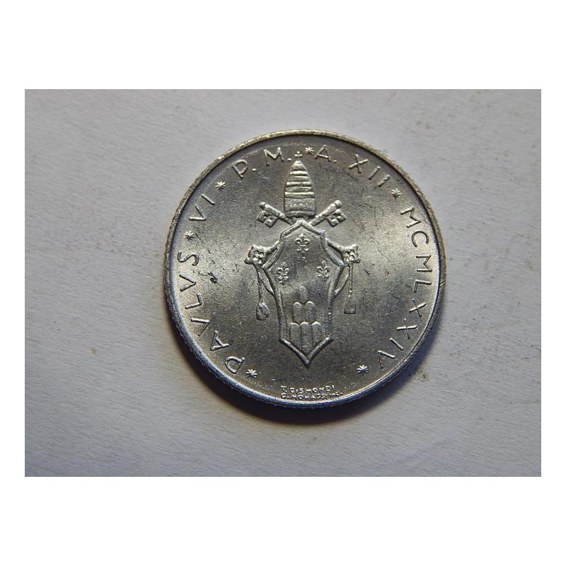 Vatikán 2 Lire 1974 UNC č44212 Vatikán 2 Lire 1974 UNC č44212