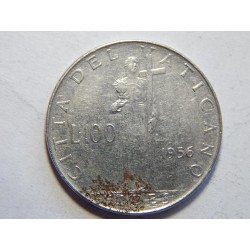 Vatikán 100 Lire 1956 XF č44252 