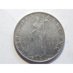 Vatikán 100 Lire 1957 UNC č44254 