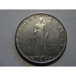 Vatikán 100 Lire 1958 UNC č44246 