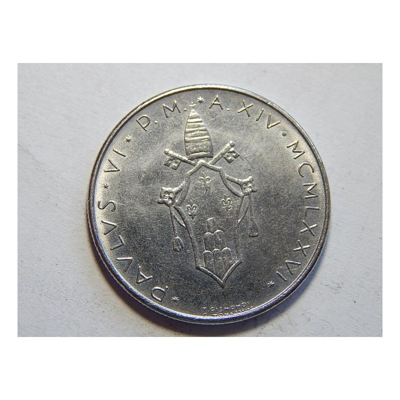Vatikán 100 Lire 1976 UNC č44243 Vatikán 100 Lire 1976 UNC č44243