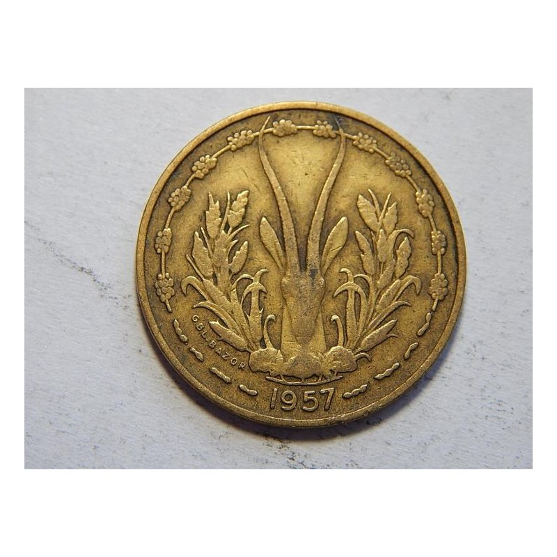 Togo 10 Francs 1957 XF č44358 Togo 10 Francs 1957 XF č44358