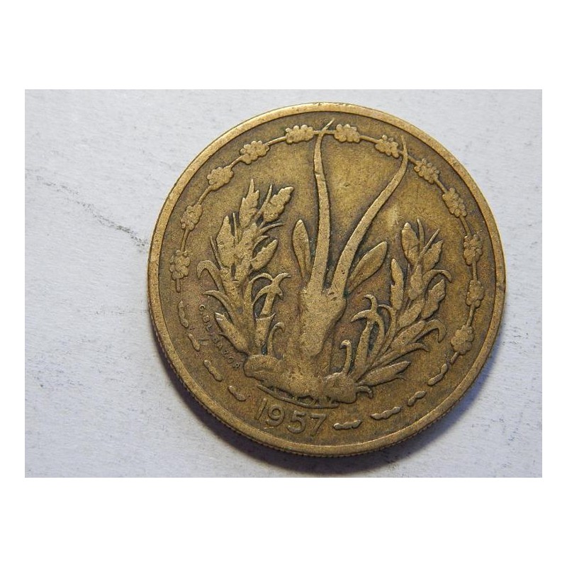 Togo 25 Francs 1957 XF č44372 Togo 25 Francs 1957 XF č44372