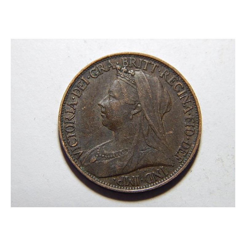Anglie 1 Farthing 1896 Victoria XF č28484 Anglie 1 Farthing 1896 Victoria XF č28484