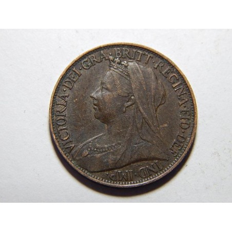 Anglie 1 Farthing 1896 Victoria XF č28484