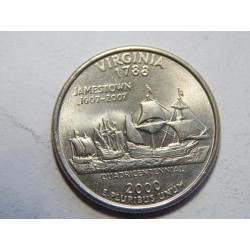 USA ¼ Dollar 2000 P Virginia UNC č44337 