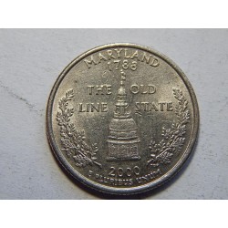 USA ¼ Dollar 2000 D Maryland XF č44354 