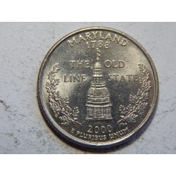 USA ¼ Dollar 2000 P Maryland UNC č44513 