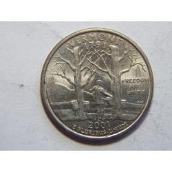 USA ¼ Dollar 2001 P Vermont XF č44321 