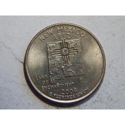 USA ¼ Dollar 2008 P New Mexico UNC č44464 