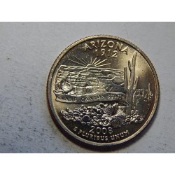 USA ¼ Dollar 2008 P Arizona UNC č44533 