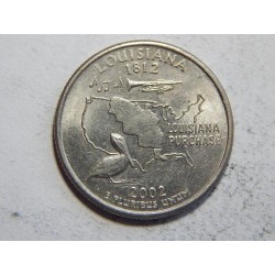 USA ¼ Dollar 2002 P Lousiana UNC č44517 