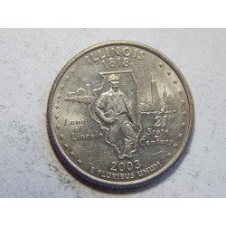 USA ¼ Dollar 2003 D Illinois UNC č44458 