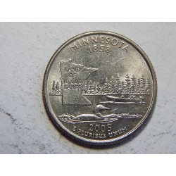 USA ¼ Dollar 2005 D Minnesota UNC č44505 