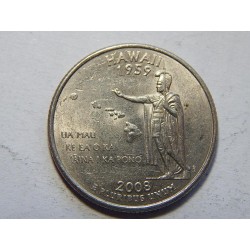 USA ¼ Dollar 2008 D Hawaii XF č44330 
