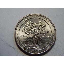 USA ¼ Dollar 2020 P Salt River Bay UNC č44376 