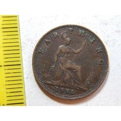 Anglie 1 Farthing 1878 XF č44711 