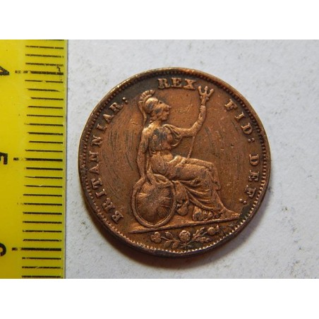 Anglie 1 Farthing 1837 XF č44710 