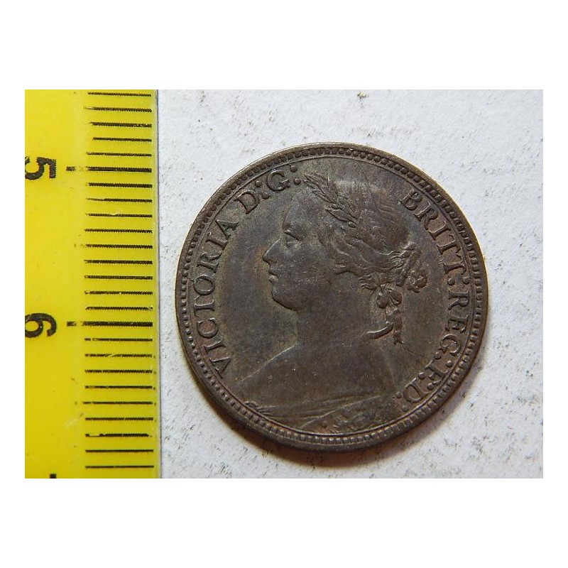Anglie 1 Farthing 1878 UNC č44726 Anglie 1 Farthing 1878 UNC č44726