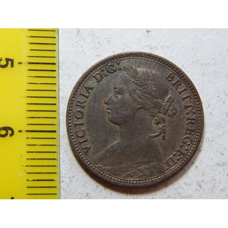 Anglie 1 Farthing 1878 UNC č44726 