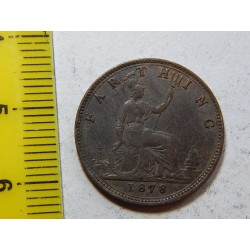 Anglie 1 Farthing 1878 UNC č44726 