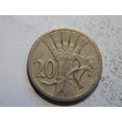Československo 20 Haléřů 1924 VF č44576 