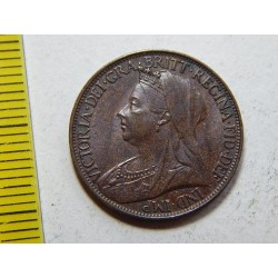 Anglie 1 Farthing 1900 BU č44733 