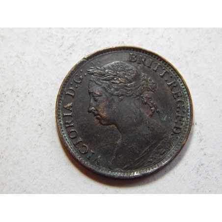 Anglie 1 Farthing 1886 VF-XF č44713 
