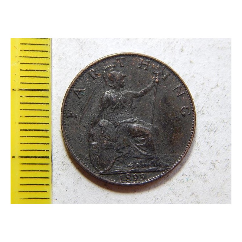 Anglie 1 Farthing 1899 XF č44729 Anglie 1 Farthing 1899 XF č44729