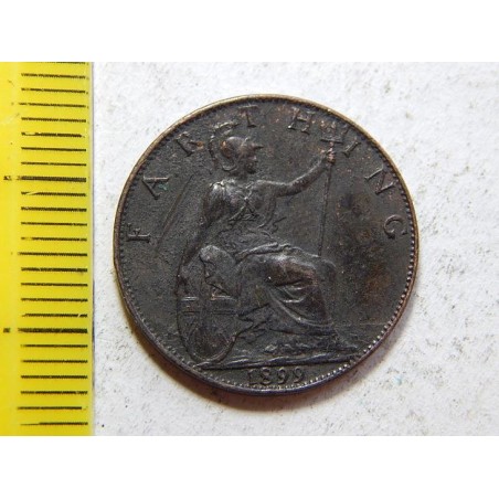 Anglie 1 Farthing 1899 XF č44729