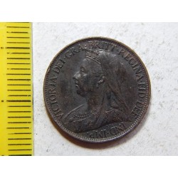 Anglie 1 Farthing 1899 XF č44729