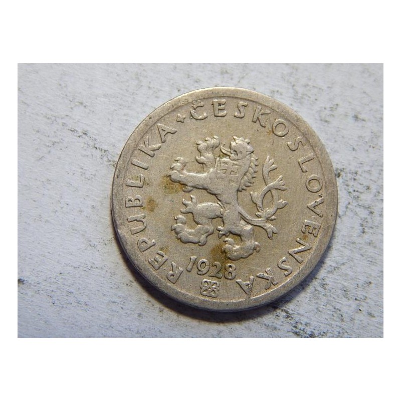 Československo 20 Haléřů 1928 XF č44572 Československo 20 Haléřů 1928 XF č44572