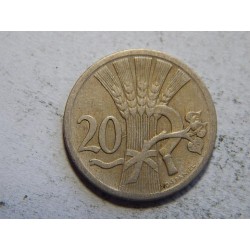 Československo 20 Haléřů 1928 XF č44572 