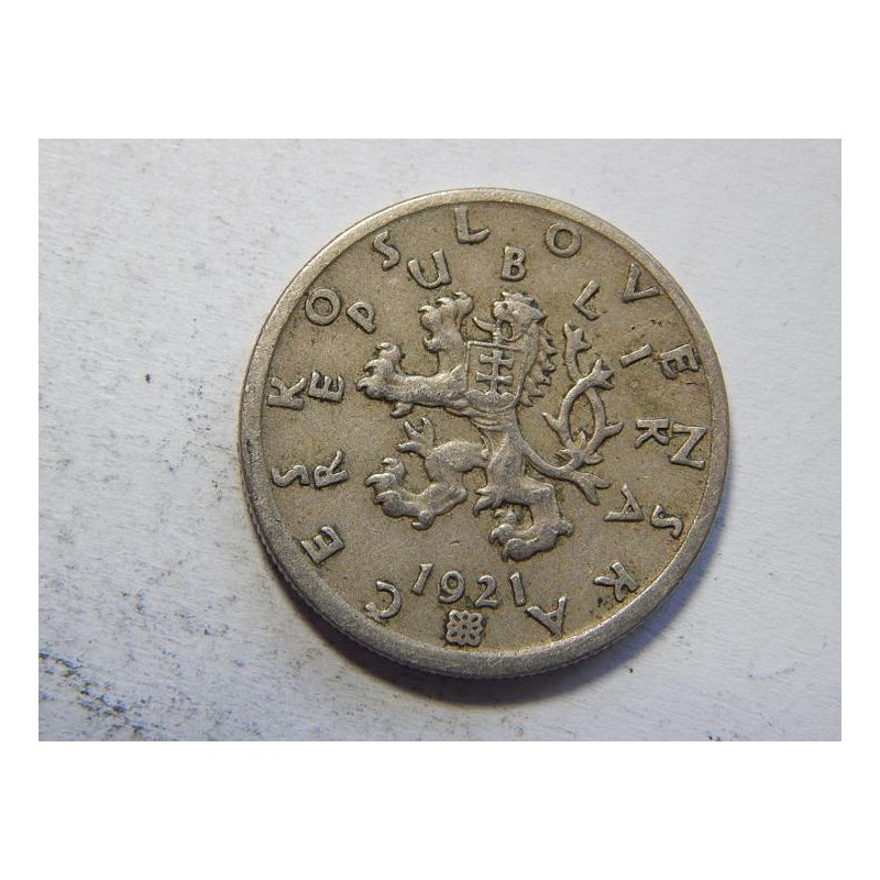 Československo 50 Haléřů 1921 R XF č44426 Československo 50 Haléřů 1921 R XF č44426