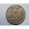 Československo 1 Koruna 1922 XF-UNC č44423 