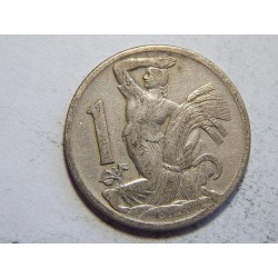Československo 1 Koruna 1922 VF-XF č44496 