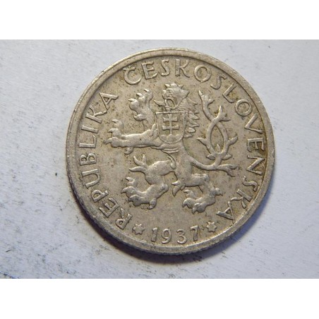 Československo 1 Koruna 1937 R XF č44439 