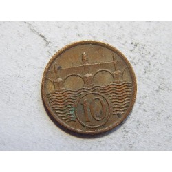 Československo 10 Haléřů 1924 VF č44558 