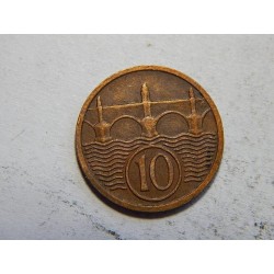 Československo 10 Haléřů 1934 XF č44525 