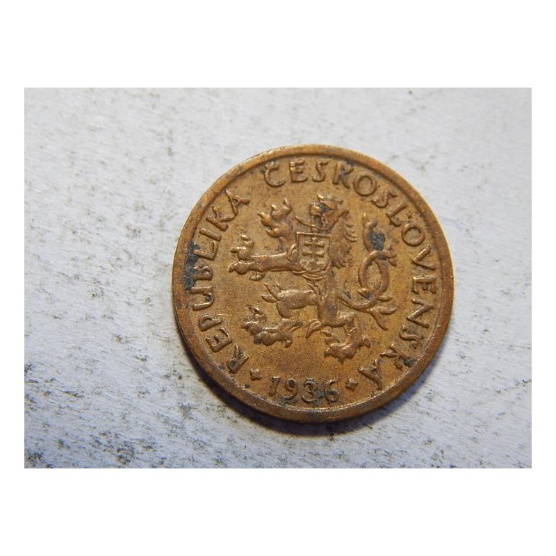 Československo 10 Haléřů 1936 VF-XF č44574 Československo 10 Haléřů 1936 VF-XF č44574