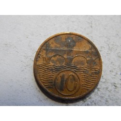 Československo 10 Haléřů 1936 VF-XF č44574 