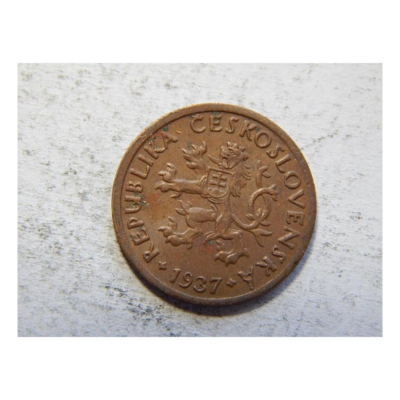 Československo 10 Haléřů 1937 XF č44556 Československo 10 Haléřů 1937 XF č44556