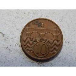 Československo 10 Haléřů 1937 XF č44556 
