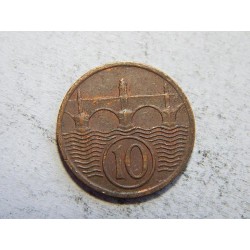 Československo 10 Haléřů 1938 F-VF č44581 