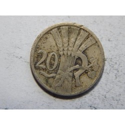 Československo 20 Haléřů 1921 VF č44522 
