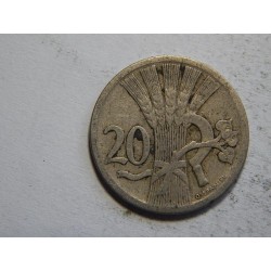 Československo 20 Haléřů 1924 VF č44523 